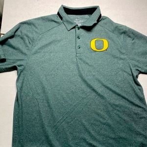 Oregon Ducks Green Nike Dri-Fit Polo Shirt Men's L